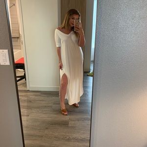 White maxi from a Charleston boutique